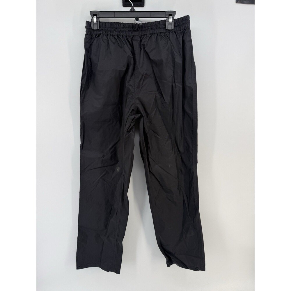 Galyan’s Rainwear Rain Pants Waterproof Breathable Black PU Coating Camping M